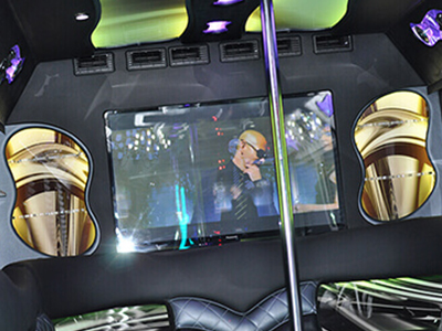 party bus plasma tv