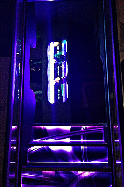 party bus neon atmosphere