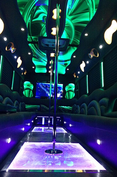 party bus luxury interior