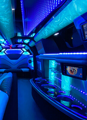Sound system on limo