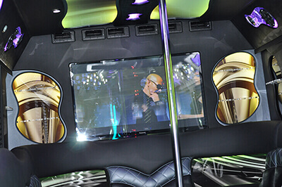 party bus plasma tv