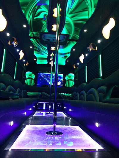 party bus luxury interior