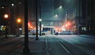 st paul road at night